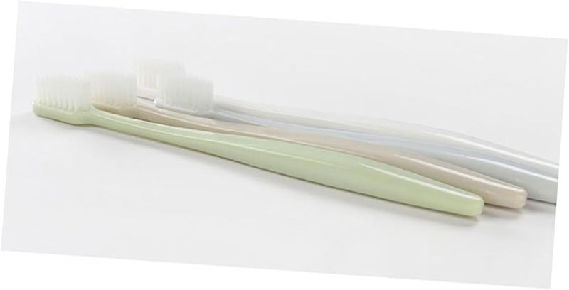 Firm Bristle Toothbrush For Gums 8 Pack Sensory Plastic Brush Grey - Image 3